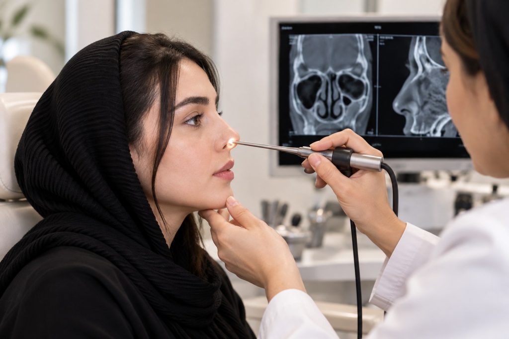 Functional rhinoplasty assessment of nasal structure and breathing
